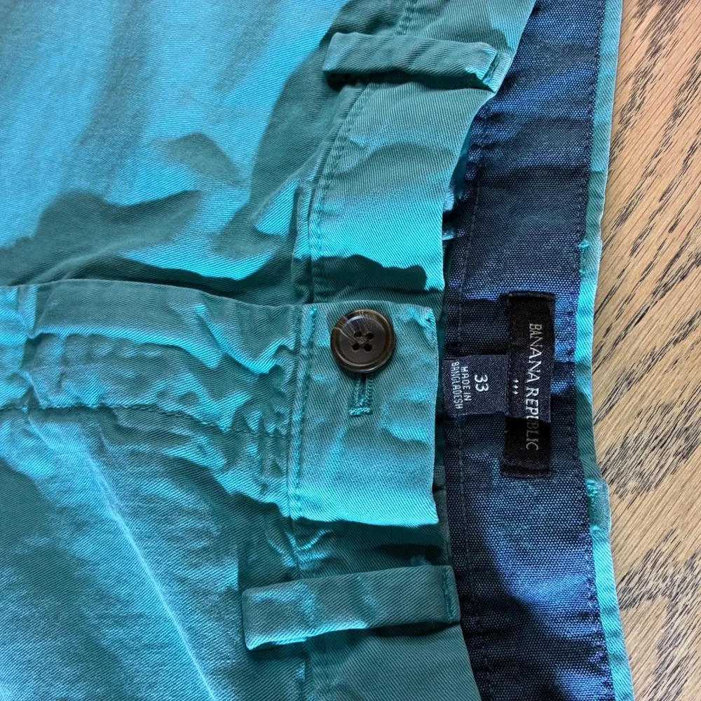 Banana Republic Mens City Short 16 Chino Ceramic Blue 182185-04 Size 33